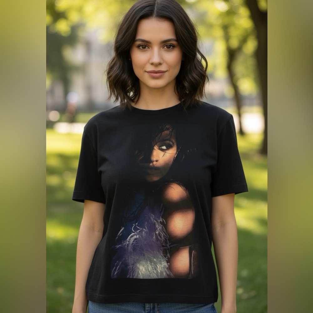 Camila Cabello Black Graphic Short Sleeve Tee